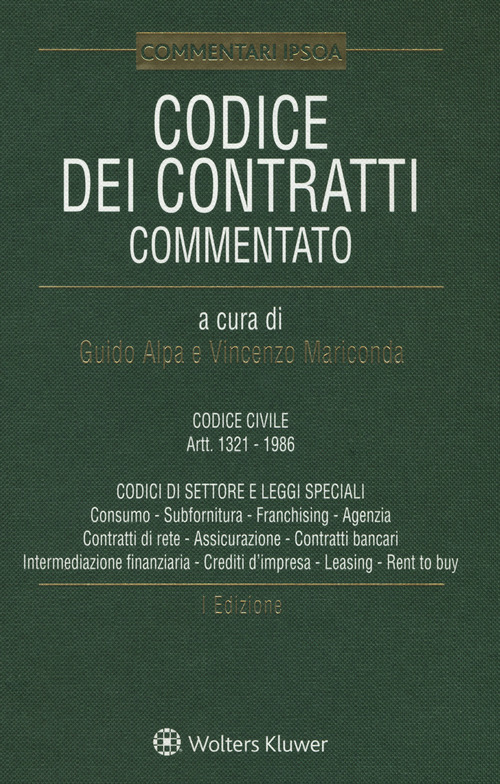 libro codice dei contratti di agenzia
